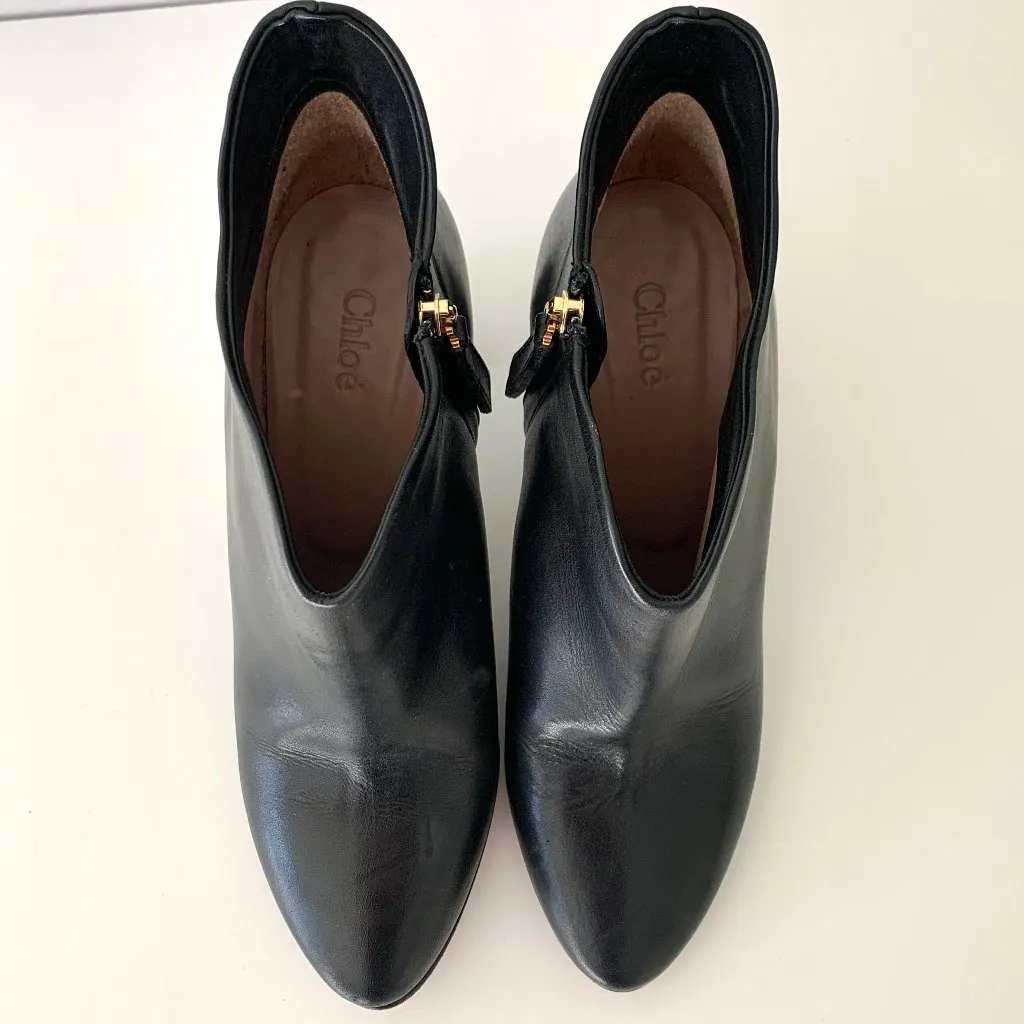 Chloe Black Ankle Boots Size 37/6.5 - Image 3