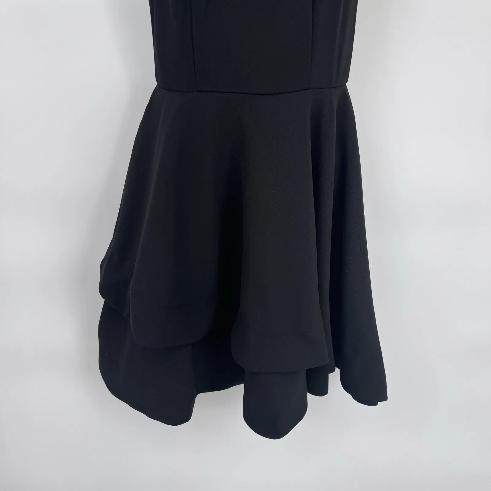 Vintage Y2K B. Darlin Skater Dress Whimsigoth Fairy Womens‎ 5/6 Black Gold - Image 3