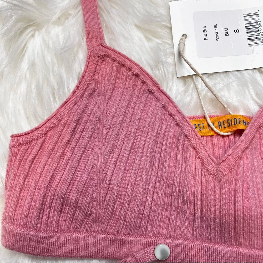 Guest In Residence Rib Bra in Blush. Size Small. NWT - Image 7