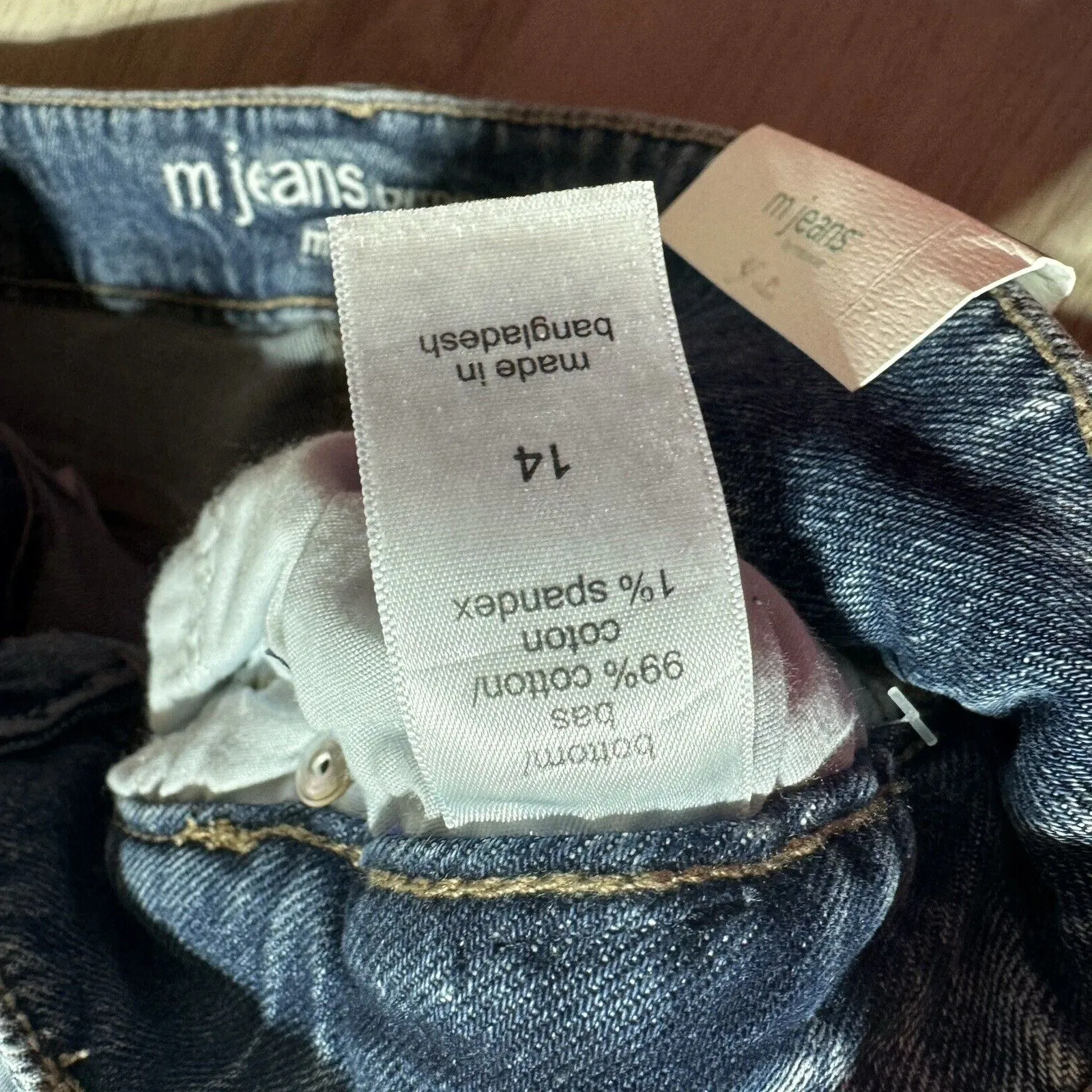 Maurices M Jeans sz 6 Shorts Mid Rise 5” Inseam Patchwork Stretch New NWT Blue - Image 7