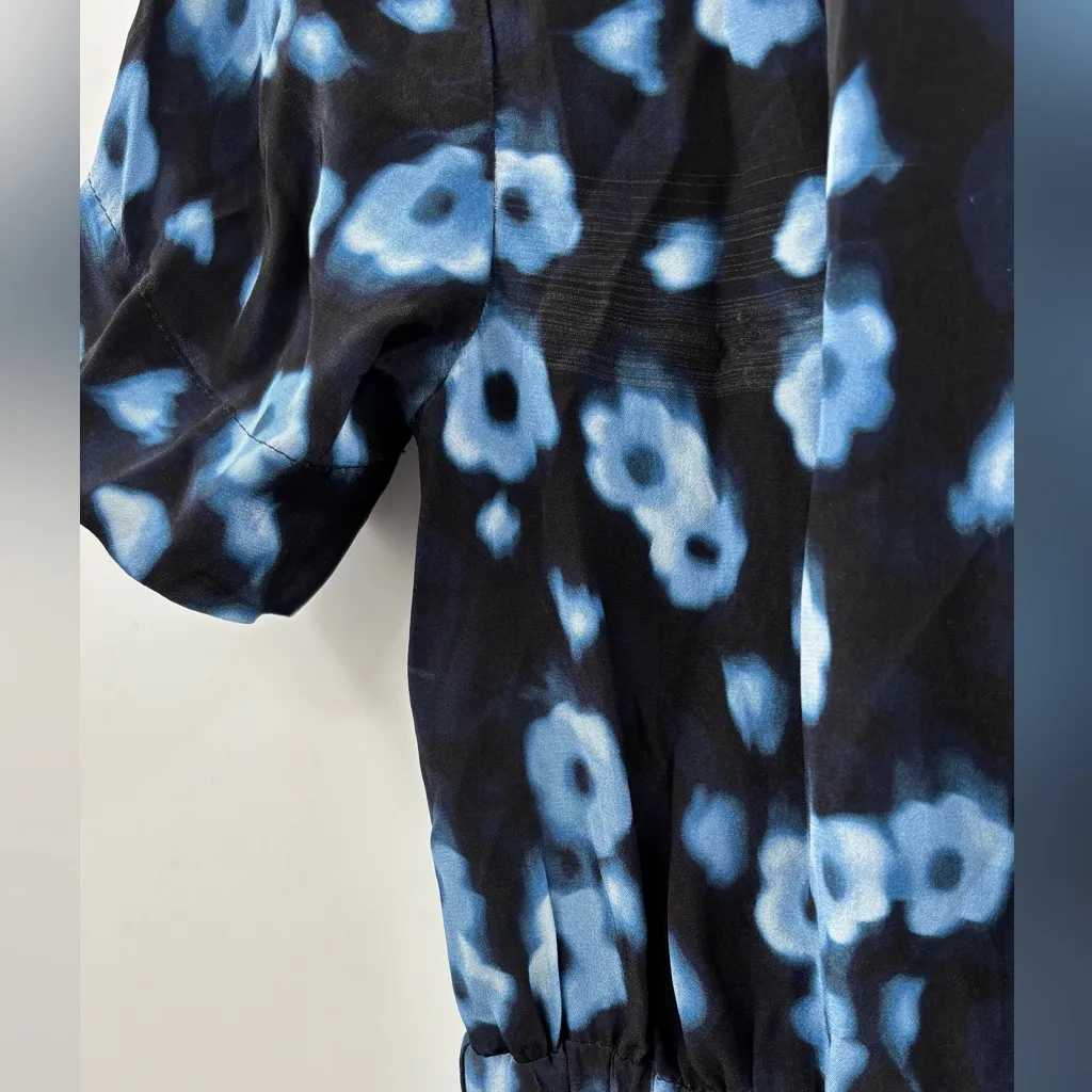 J.Crew Cerise shirt-dress in blurry floral crepe de chine - Image 8