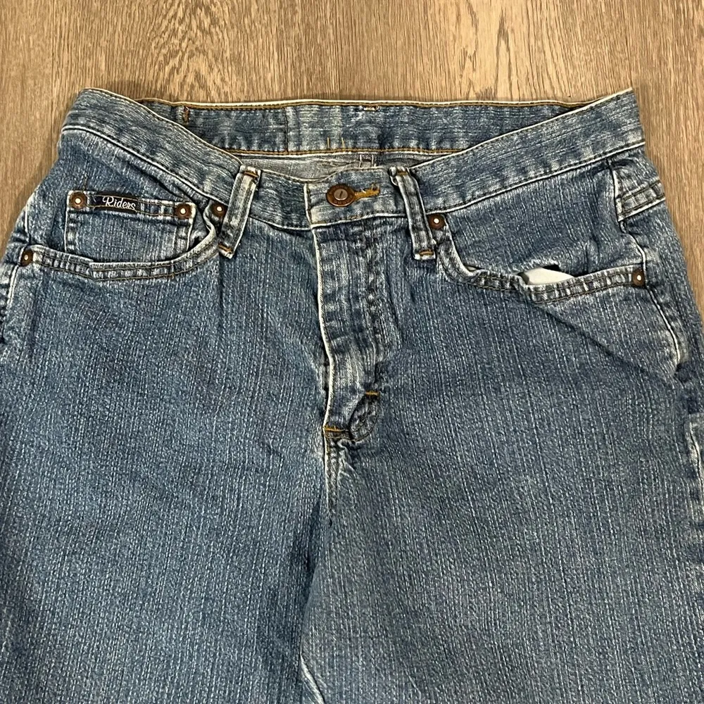 Lee Riders Jeans Pants Womens 10P Relaxed Medium Blue Wash - Image 2