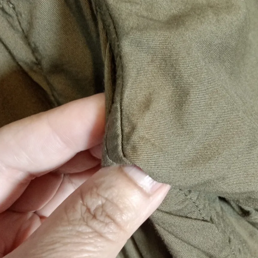 J. Crew Green Utility Jacket with Hood and Drawstring Waist Charlie Fisherman M - Image 10