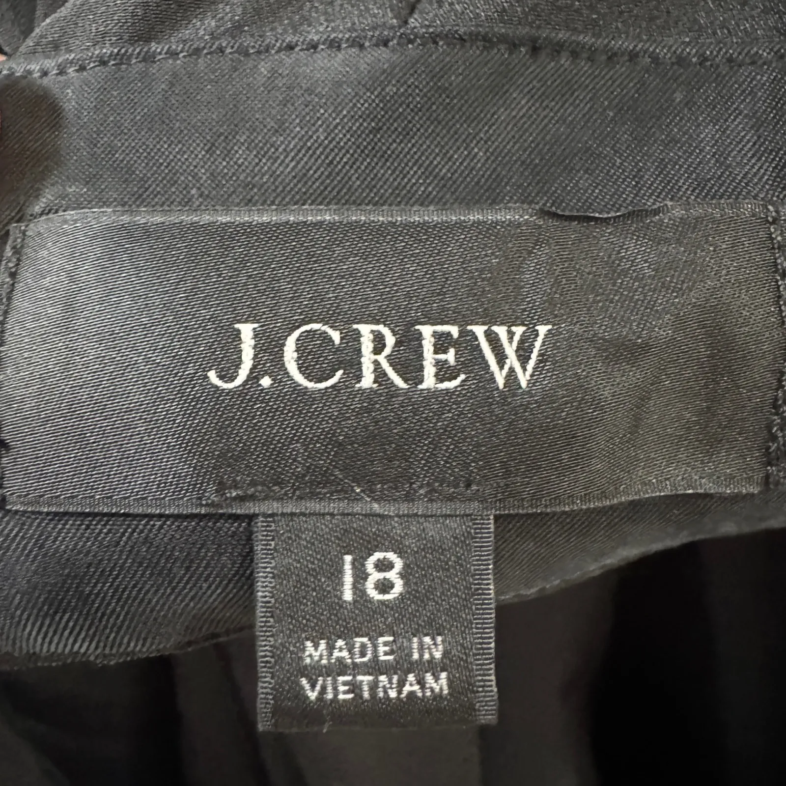 J. Crew Womens Blazer Jacket Size 18 Black Career Business Office Professional‎ - Image 3