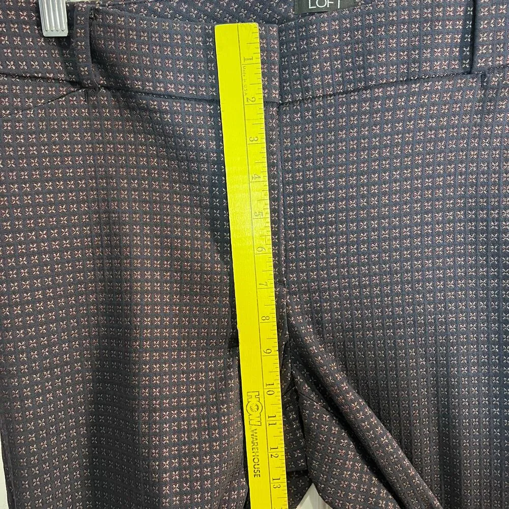 Ann Taylor LOFT Julie Skinny Dark Navy Blue Ankle Dress Pants Womens Size 10 NWT - Image 4