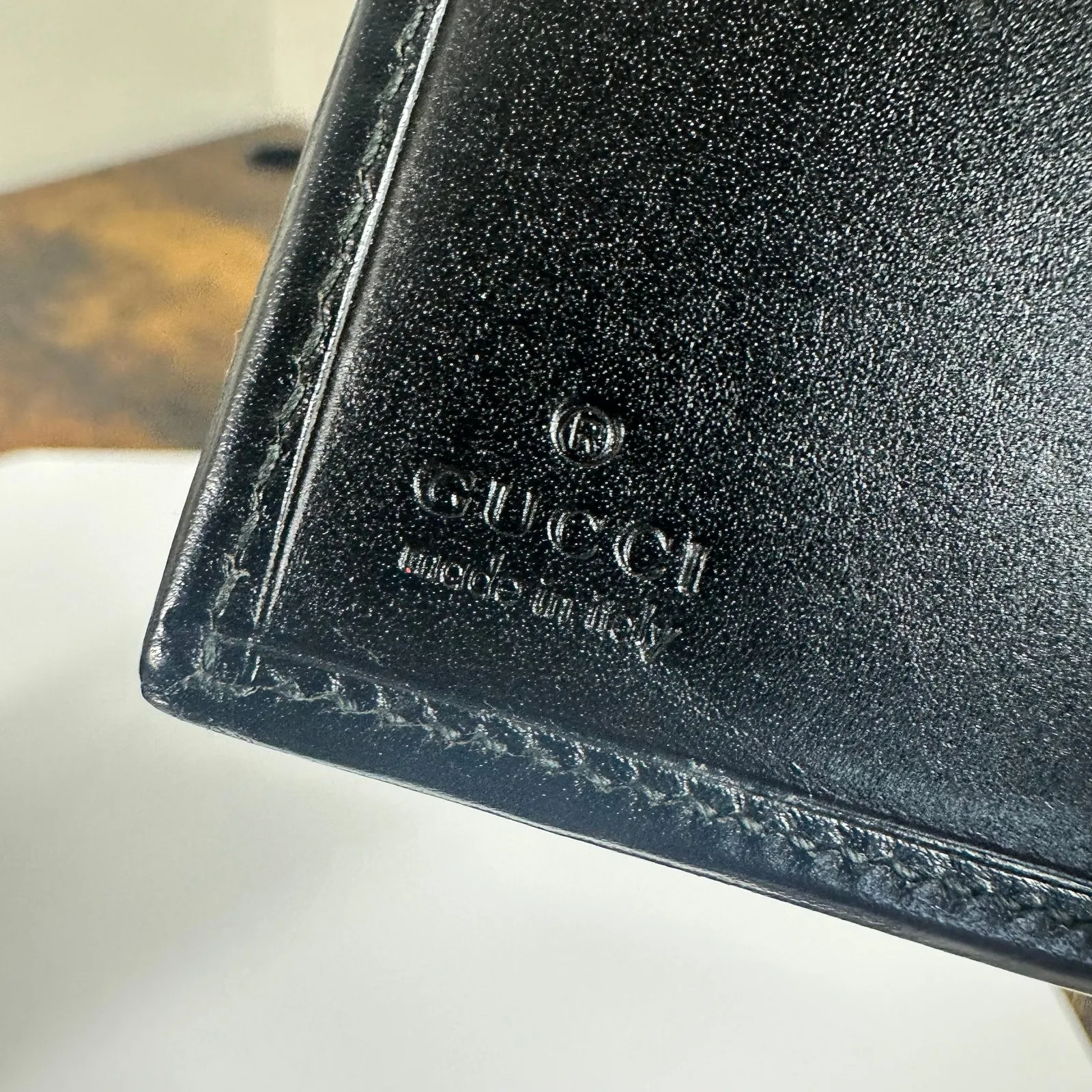 Gucci Authentic  Jackie Compact Black Leather Wallet - Image 7