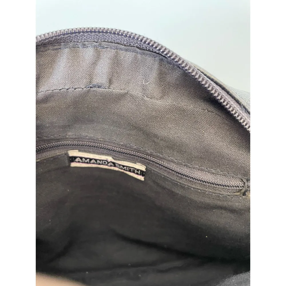 Amanda Smith Blue patent quilted chain strap cross body purse - Image 3