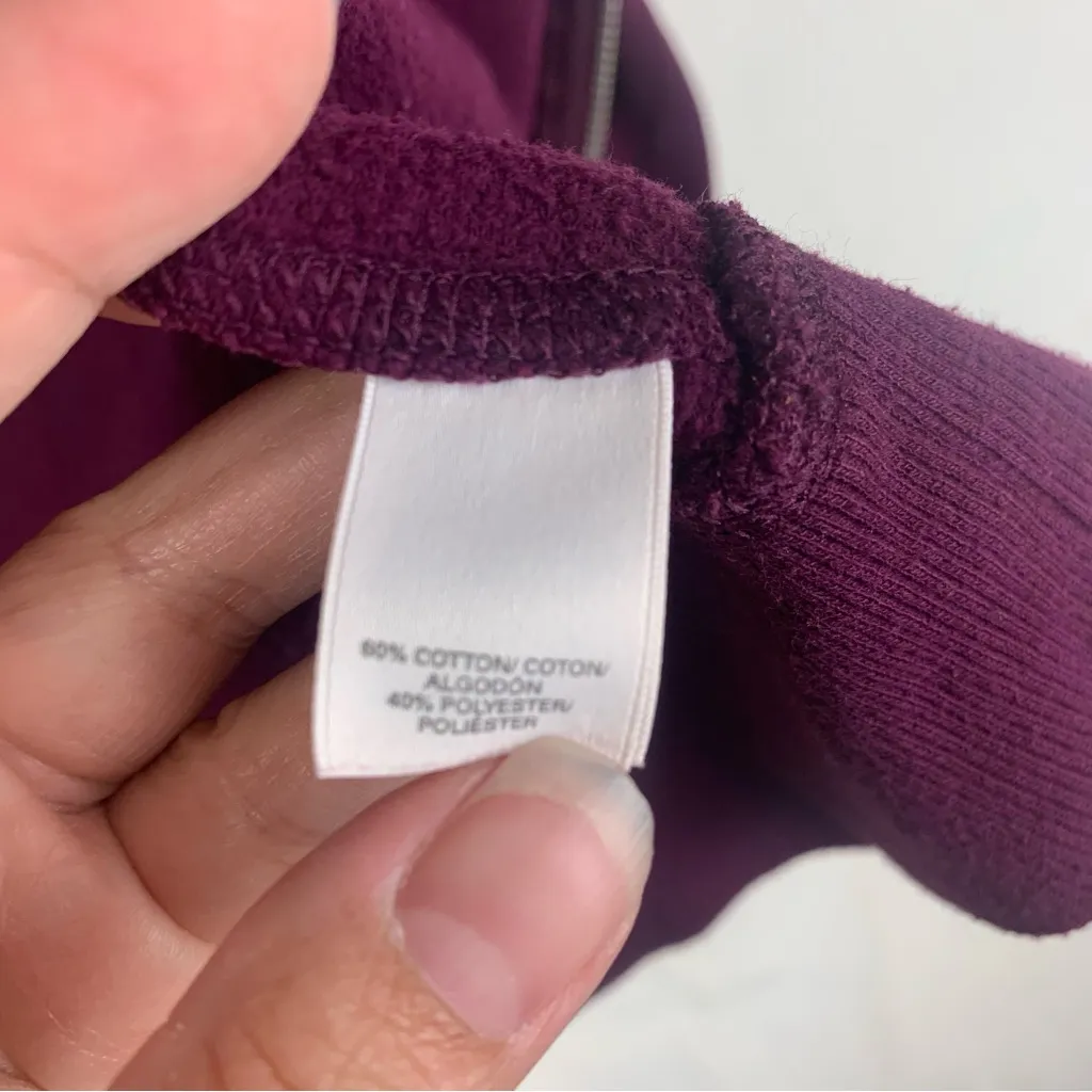 Victoria's Secret size medium Deep Purple Zip-Up jacket sweatshirt seqiun angel - Image 7