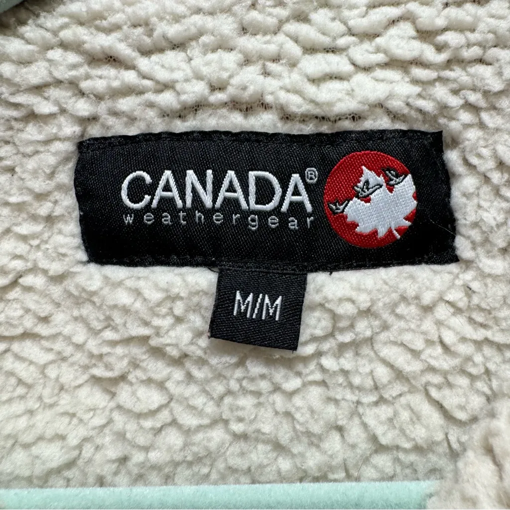 Canada Weather gear Womens Red Plaid Flannel Shacket Faux Sherpa Lined Size M Size M - Image 5