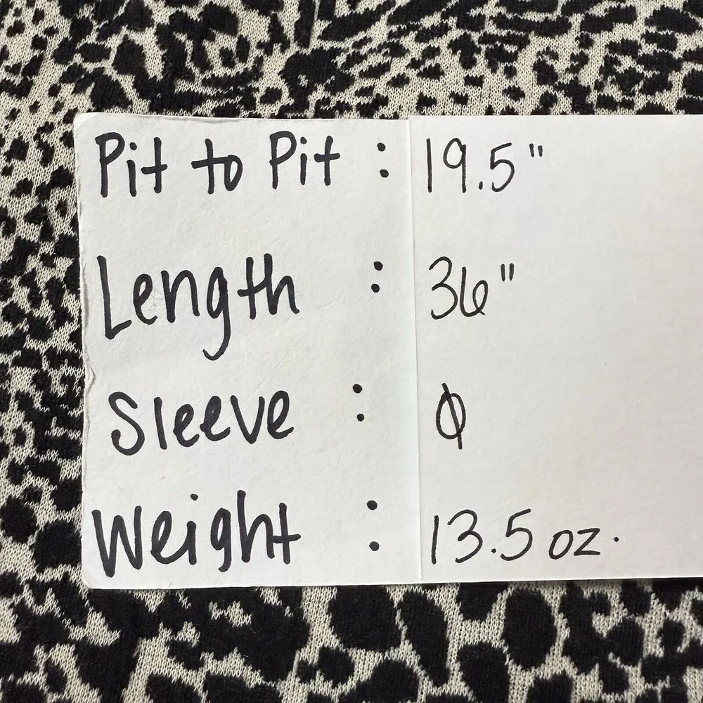 ANN TAYLOR Dress Sz 8 Leopard Cheetah Animal Print Stretch‎ Knit Sheath Pullover - Image 8