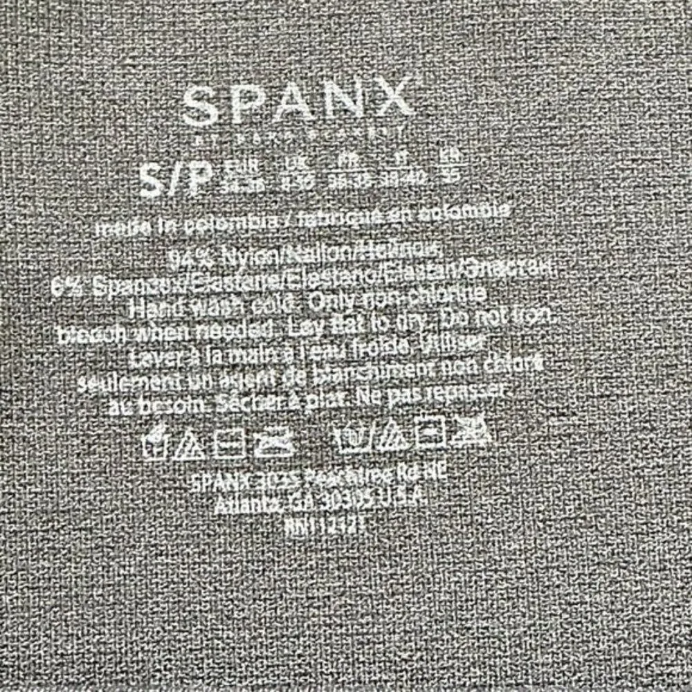 Spanx camo grey black seamless leggings size small high‎ wide waistband slimming - Image 9