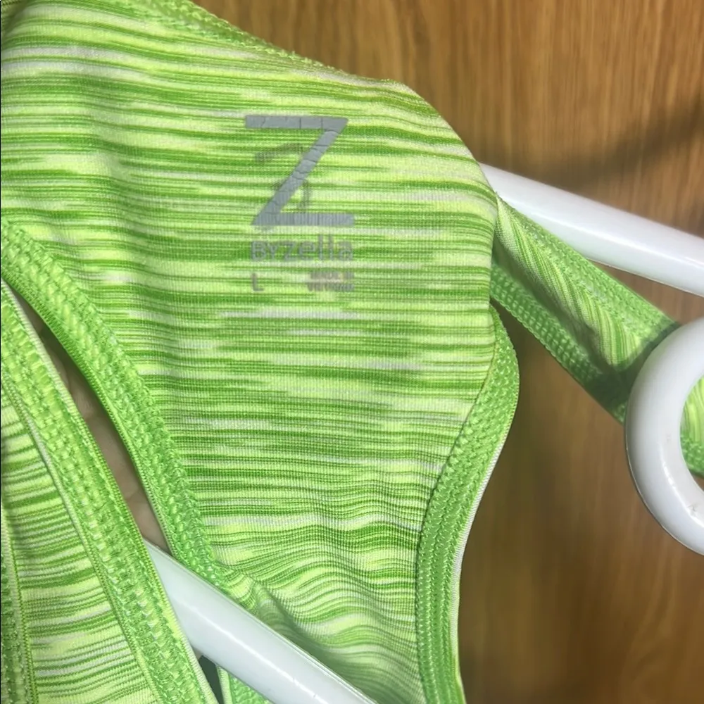 Zella Green Fitted Sleeveless Tank Top - Image 5