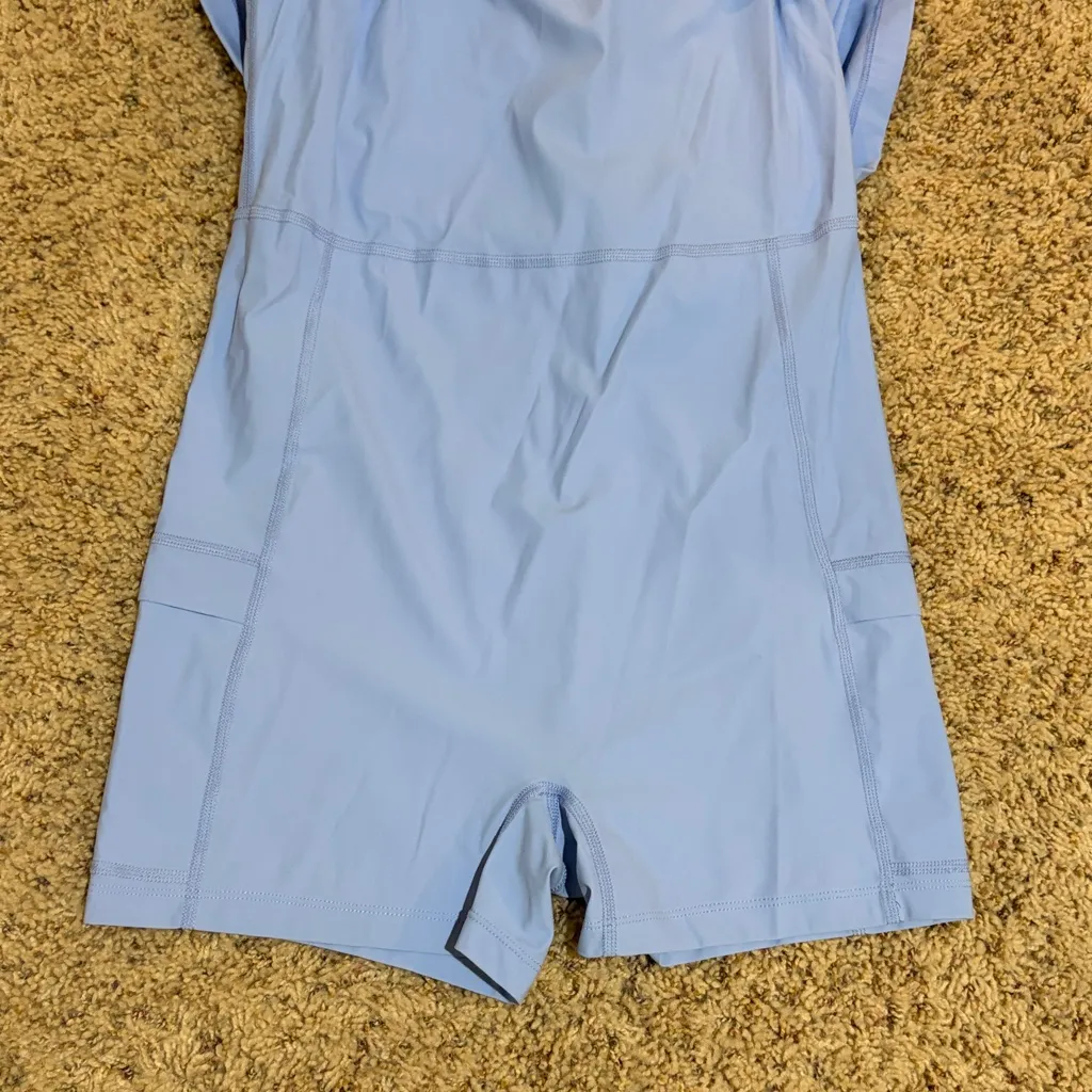 Outdoor Voices One Shoulder Active Athletic Mini Dress Blue Size Medium - Image 7