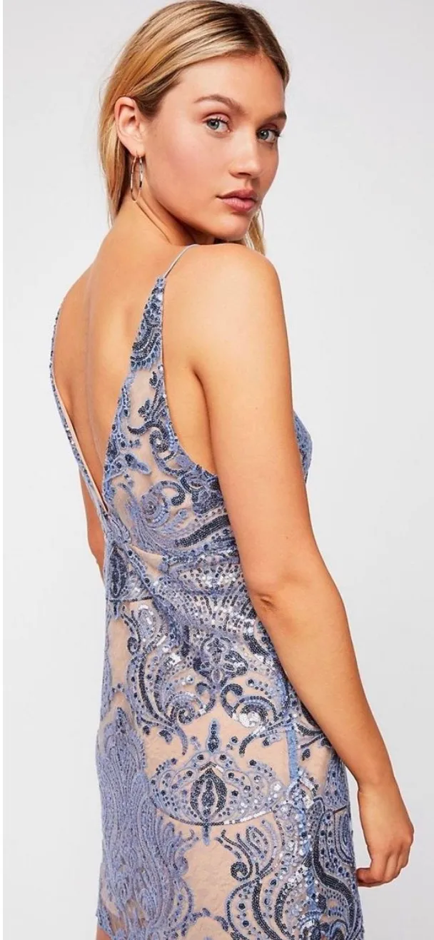 NWT Night Shimmers Sequin Mini Dress - Image 3