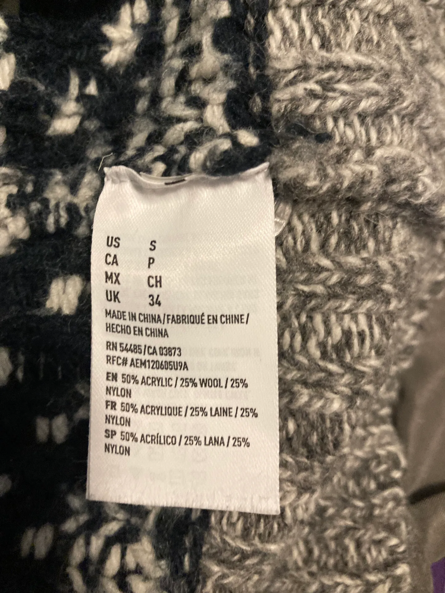  Wool Blend Cardigan Sweater - Image 3