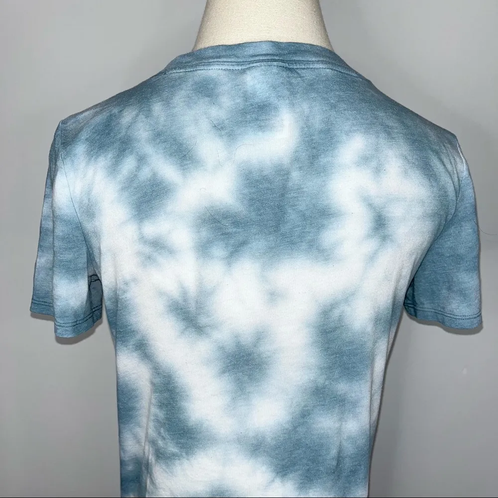 PINK VICTORIA’S SECRET Slate Blue White Tie Dye Sleep Shirt XS Plain Pajama Top - Image 7