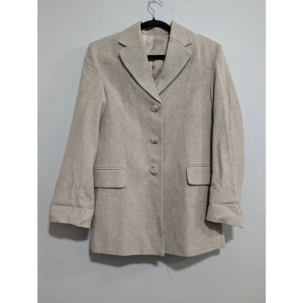 & Other Stories relaxed long silk blazer size 0 - Image 2