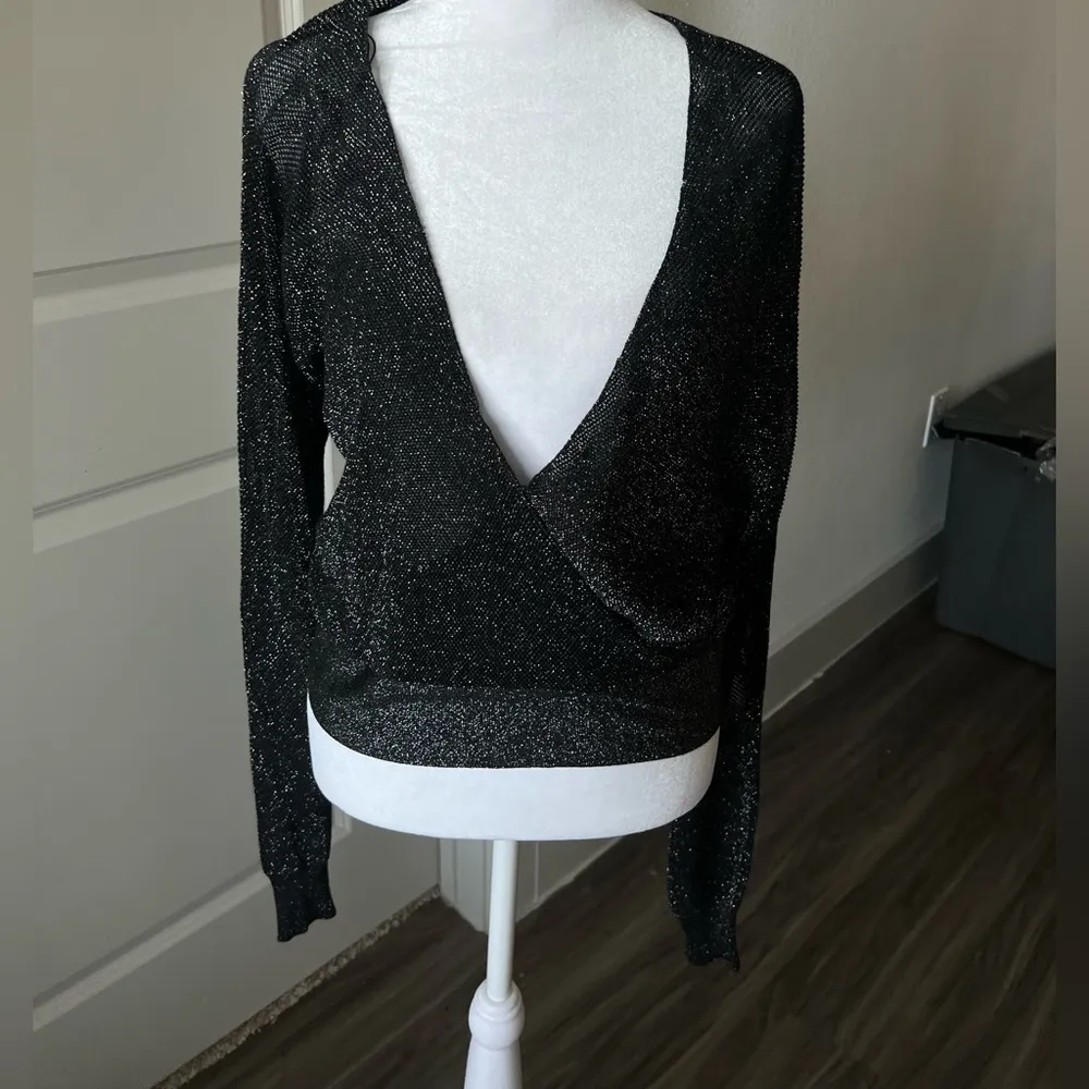 Black Sparkly Maje Sweater - Image 3