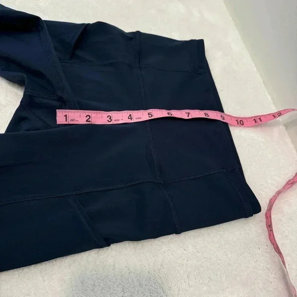 Lululemon Fast & Free Crop (19") in Midnight Navy  size 2 - Image 12
