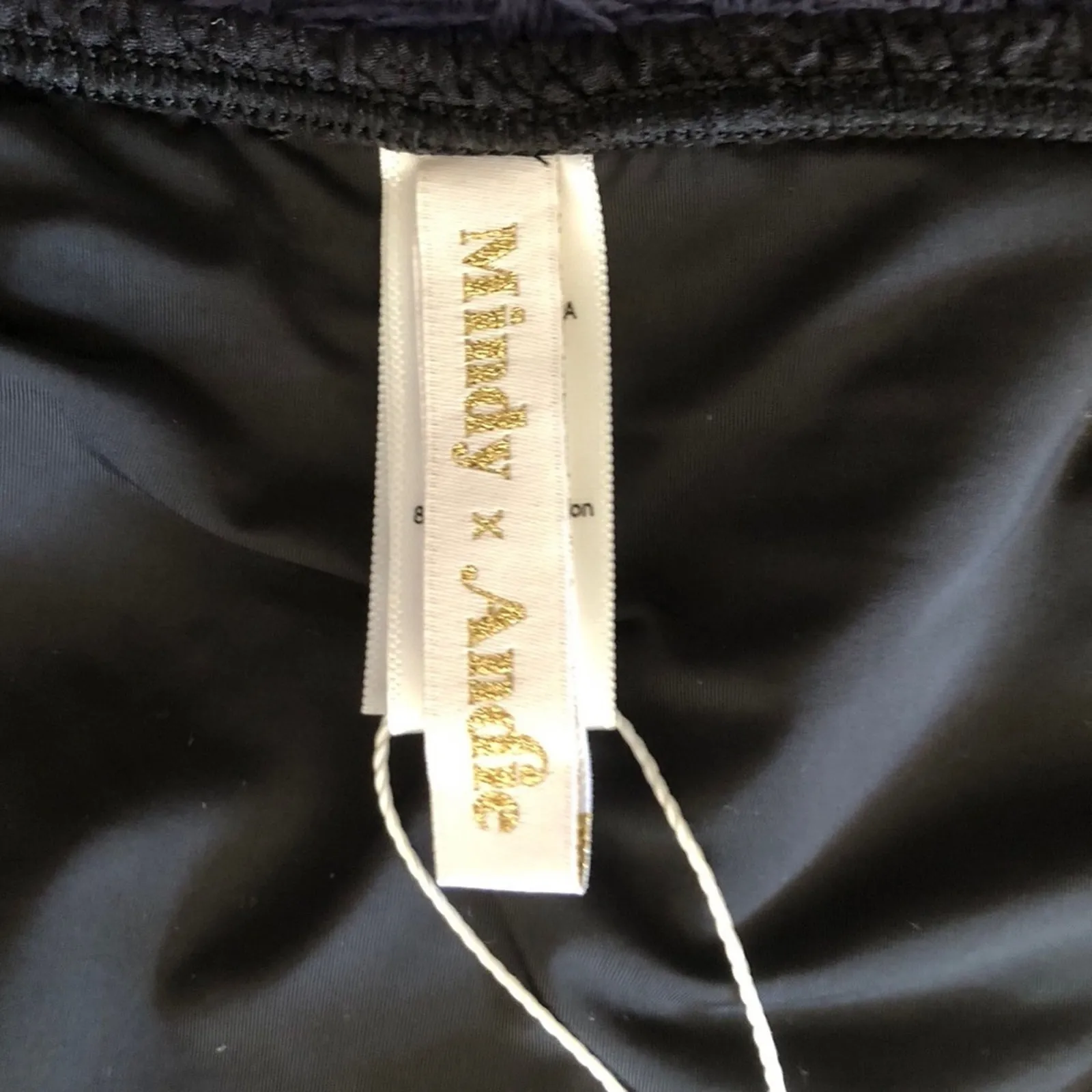 Mindy x Andie Swim NWT Elevated Textured Popcorn 2-Piece Bikini Classic Black XL - Image 9