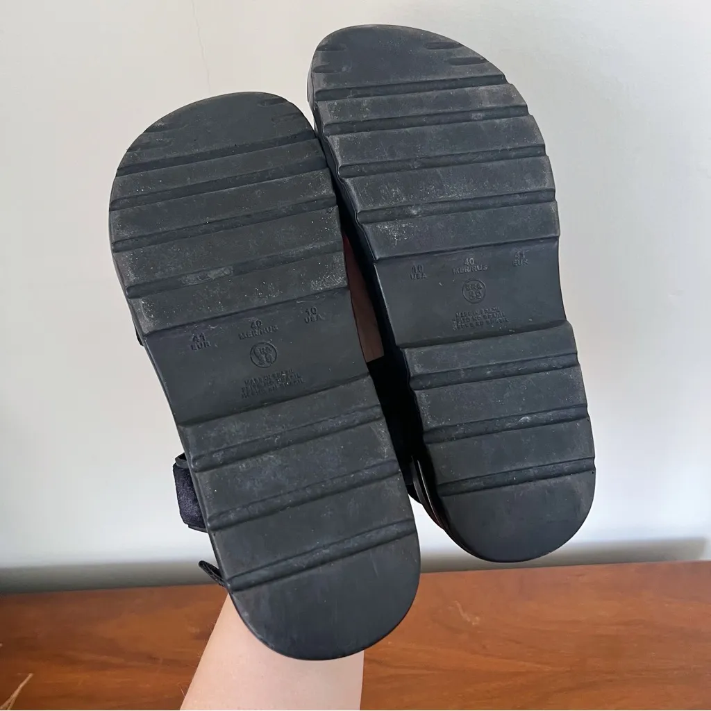 Nanakarana • chunky platform sandals black velvet techwear festival y2k buckle Size 9 - Image 7