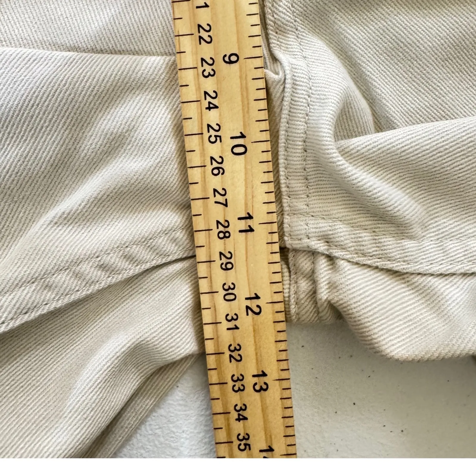 VTG Eddie Bauer Classic Khaki Chino Shorts Tall Sz6 Y2K GRUNGE Granny Meeetcore - Image 7