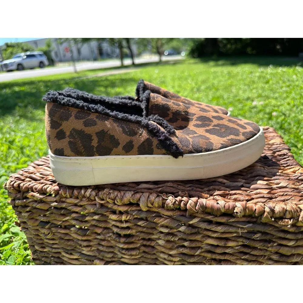 Vince Camuto Katerinda Faux Shearling Lined Leather Slip-on Sneaker Sz 7.5 - Image 4