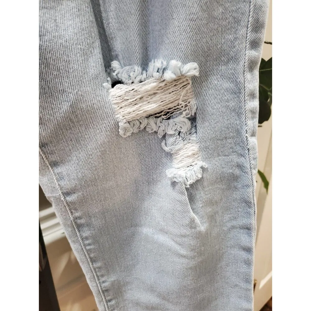 Celebrity Pink Women Blue Denim High Rise Cotton Slim Straight Jeans Size 7/28 - Image 13