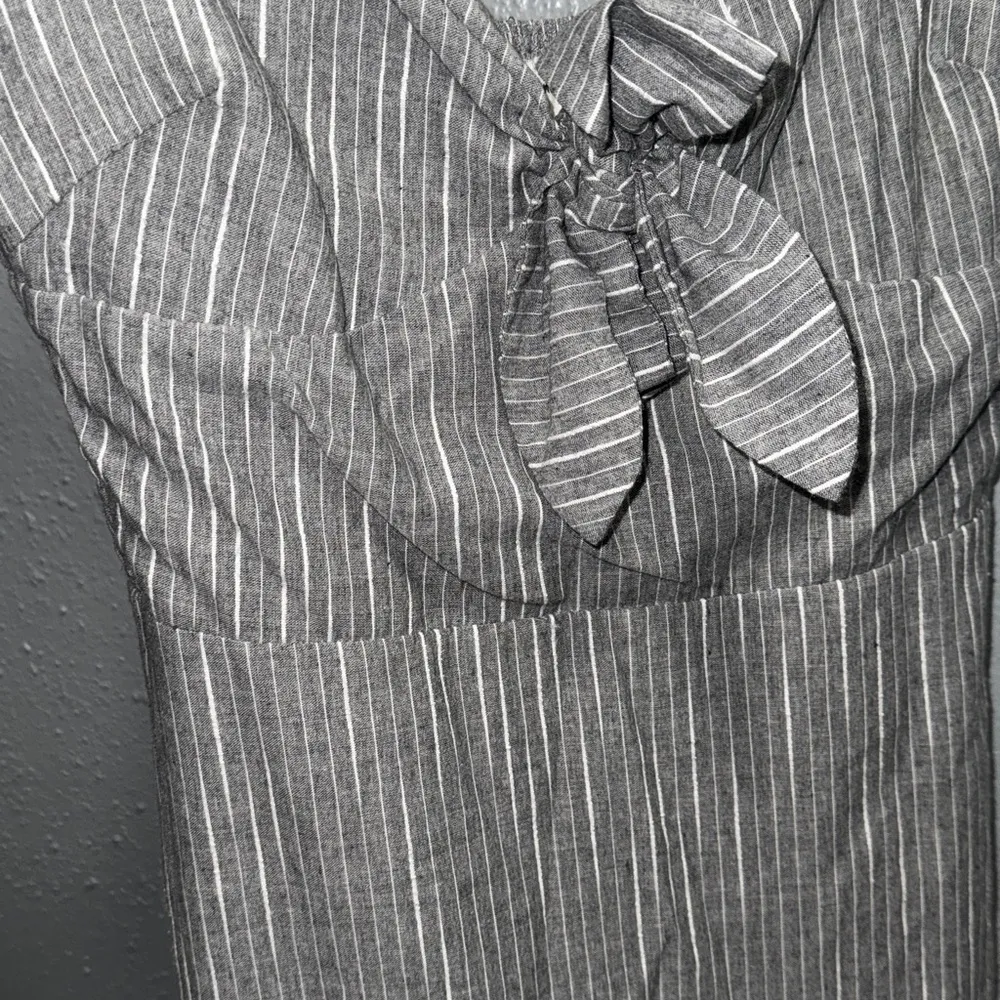 Love + Harmony Gray Striped Midi Dress‎ - Image 3