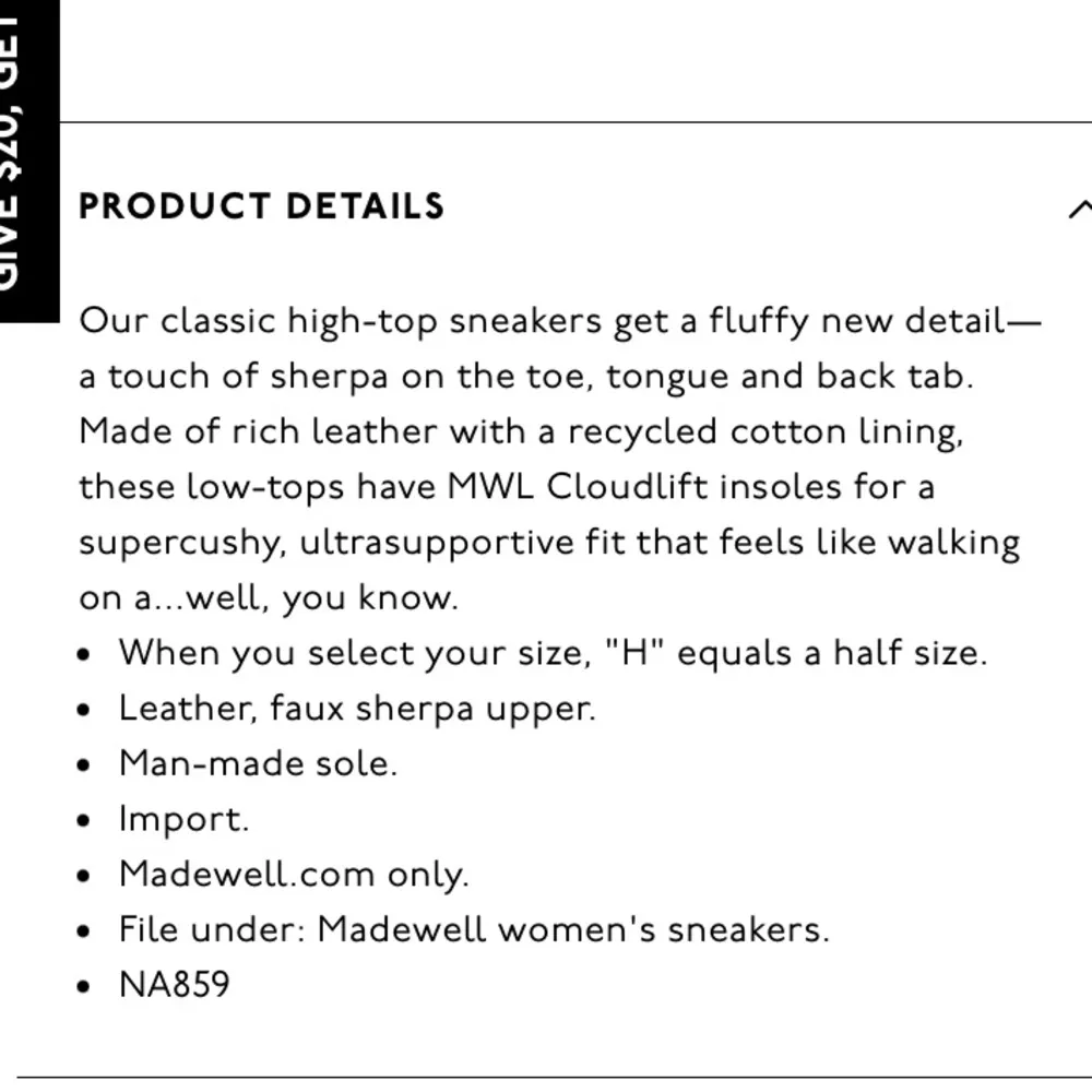 Madewell Cloudlift Sidewalk High-Top Sneakers in Leather: Sherpa Edition - Image 4