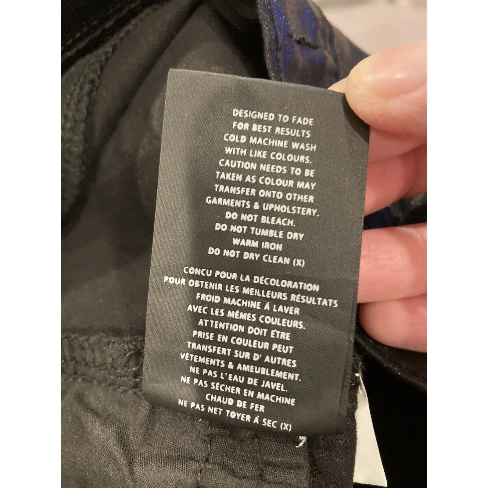 Free People Neon Blonde Pants Womens 31 Black Blondie Mid Rise Faux Leather New - Image 7