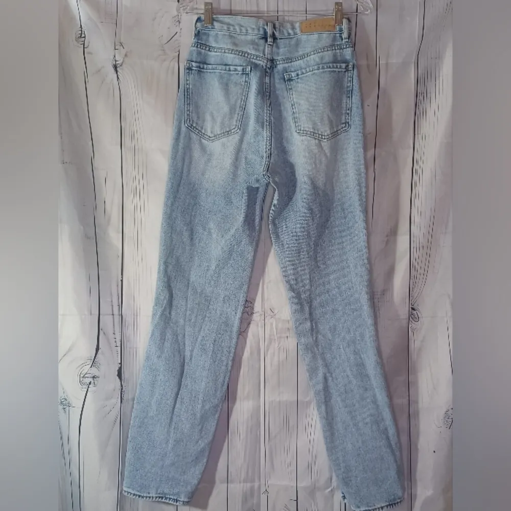 PacSun Destroyed  Light Wash Denim Dad  Jeans - Image 9