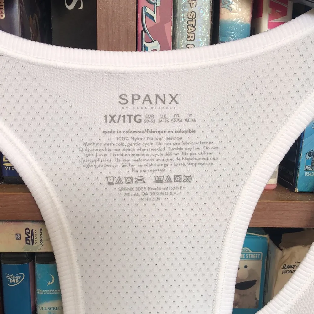 NWT SPANX White Seamless Tank Top In White Sz 1X - Image 4