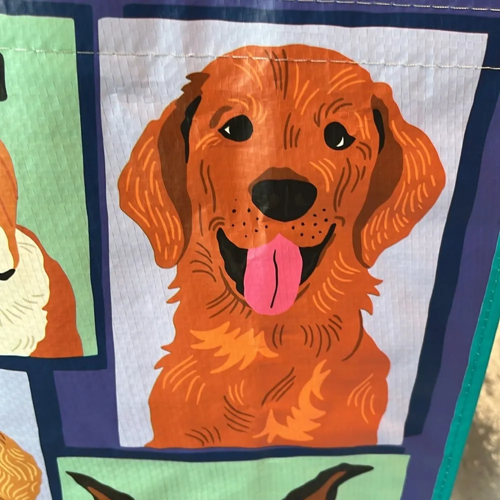 Puppy Dog Large Plastic Carry Shoulder Tote Bag - Image 5