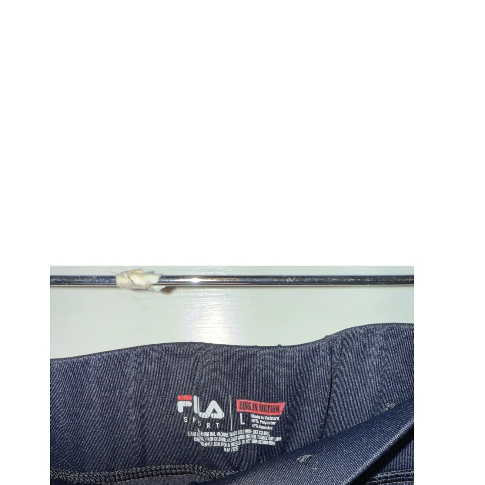 Fila Women's Black Floral Trim Full Zip Hoodie Pants Athletic Set Size L - Image 9