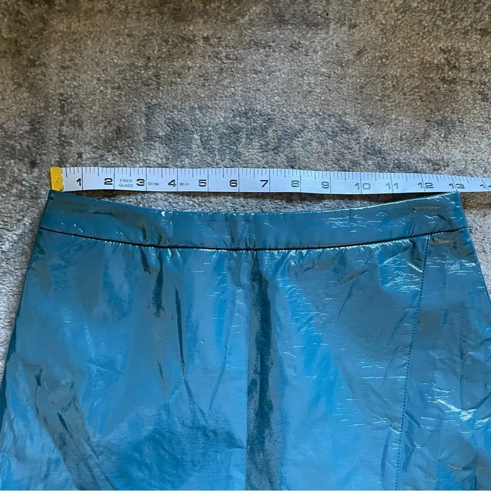 Lovers + Friends by Revolve Michelle Patent Leather MidiSkirt in Moroccan Blue - Image 6