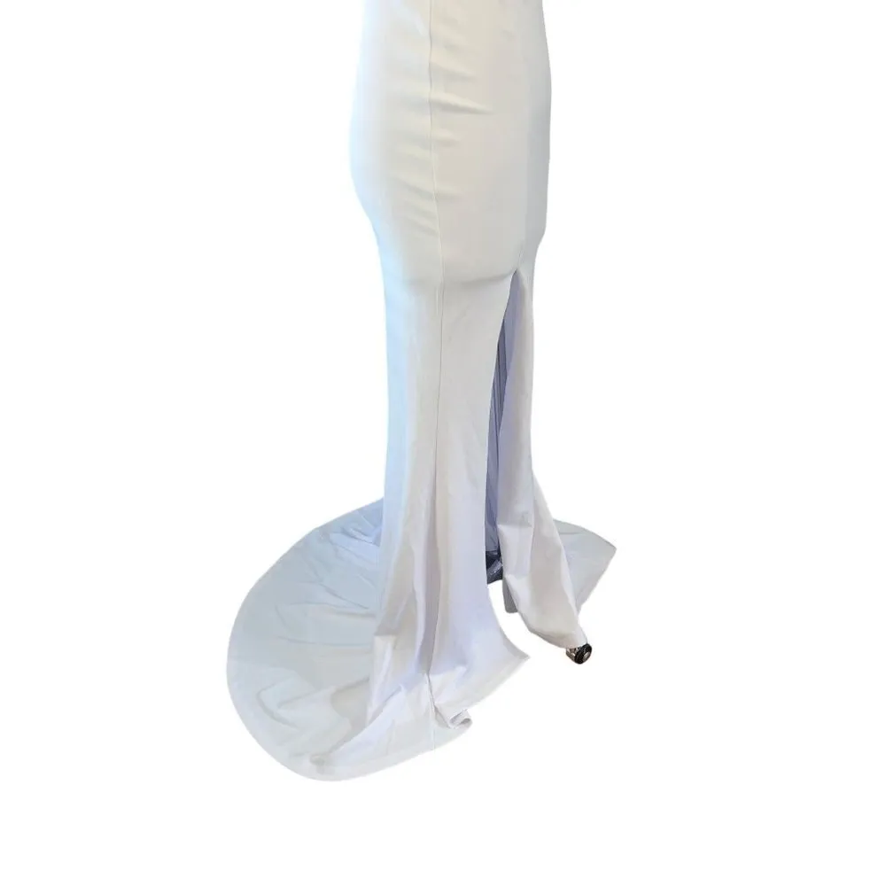 Nookie Neptune Gown in White XSmall New Womens Long Formal Maxi Dress - Image 6