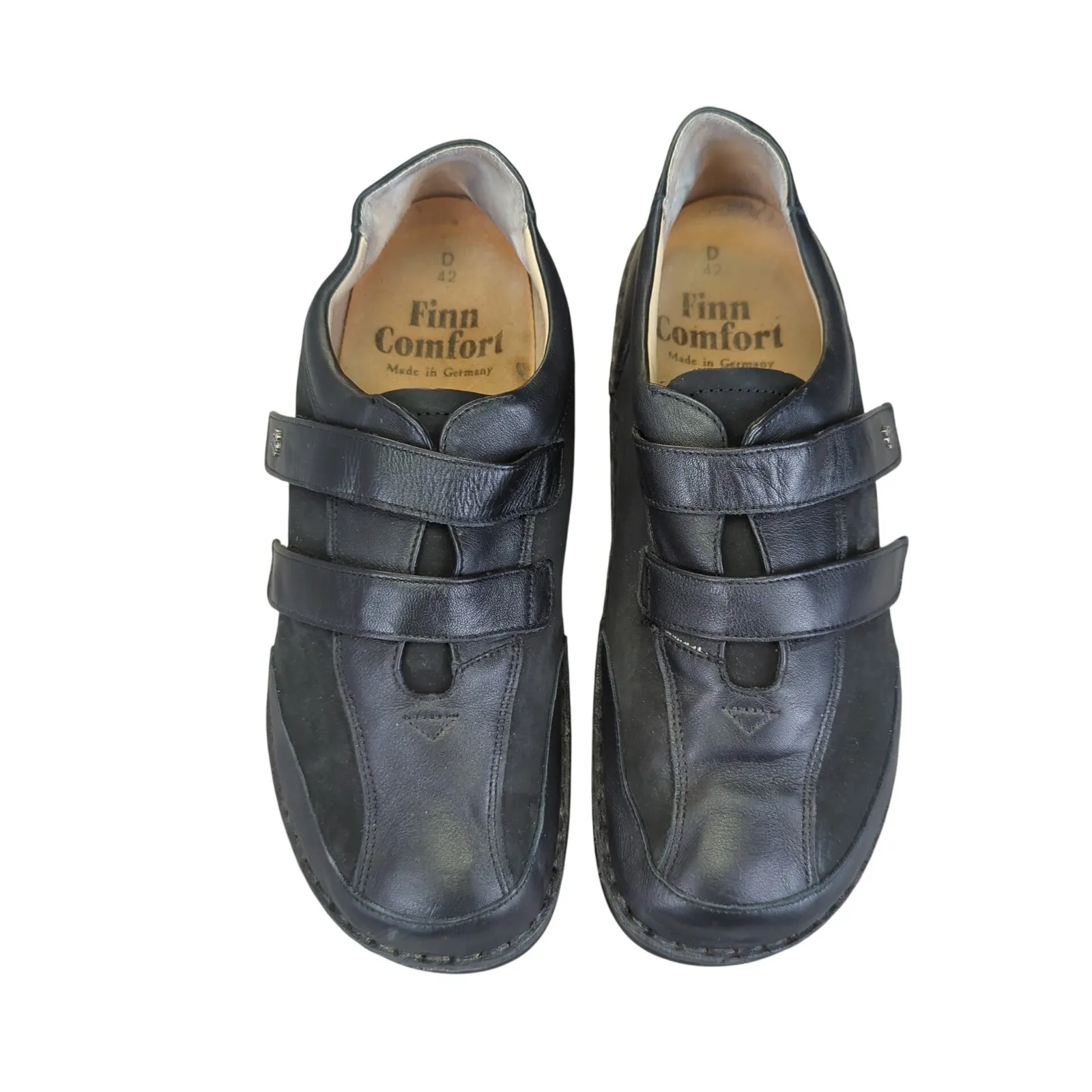 Finn Comfort Aachen Double Strap Black Leather Walking Shoes Womens 11 - Image 4