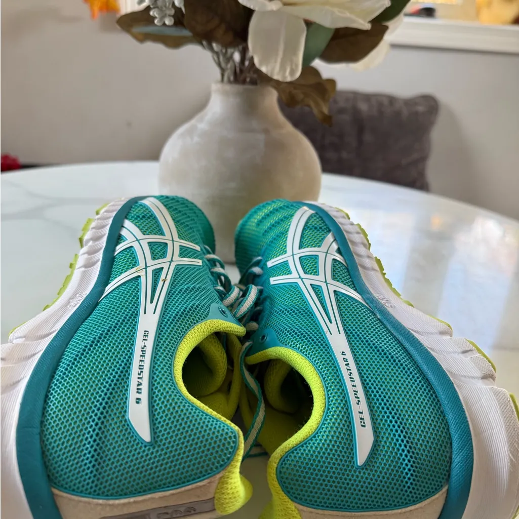 ASICS Women's Teal and Lime Athletic Shoes - Image 14