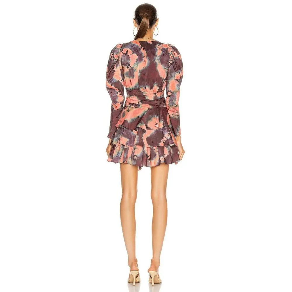 Ulla Johnson Semira Silk Mini Dress in Rosewood Size 2 - Image 2