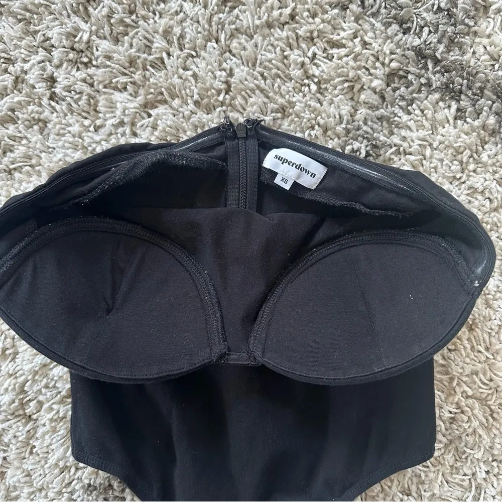 Black Strapless Top - Image 7