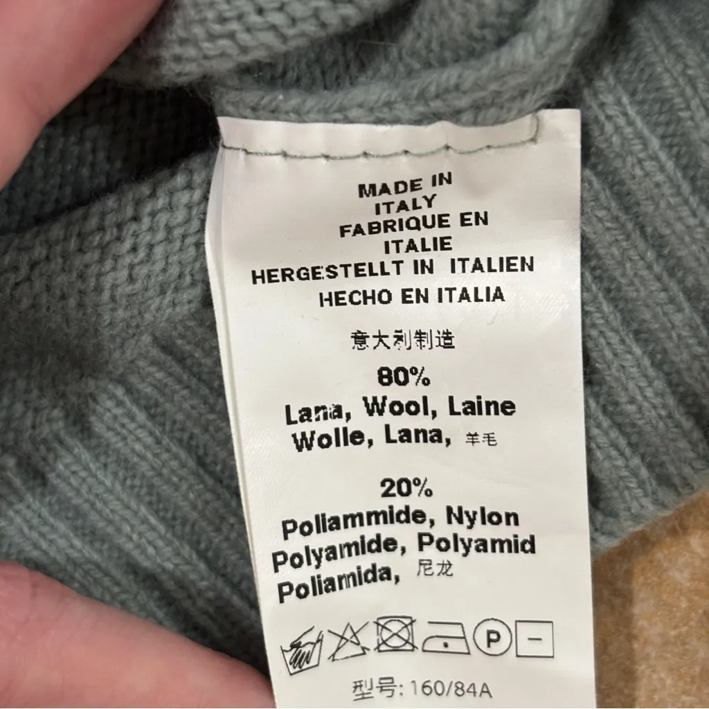 Brandy Melville Teal Green Wool Cardigan - Image 7