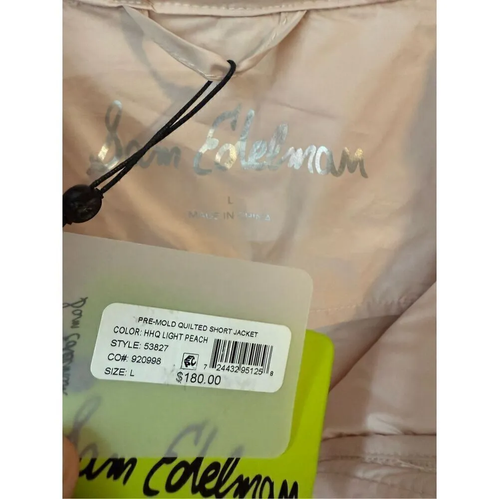 Sam Edelman  Pink/Light Peach PRE-MOLD QUILTED SHORT JACKET - Image 7