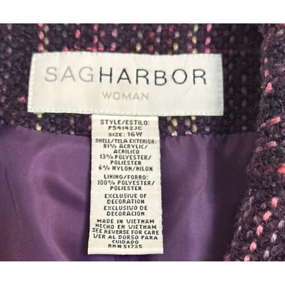 Women's Woman Dress Blazer Purple Size 16W Sku 2603 - Image 7