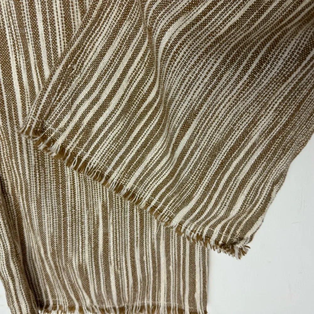 Free People Marta Yarn Dye Trouser Pants Sz 4 Stripe Wide Leg Cotton - Image 11