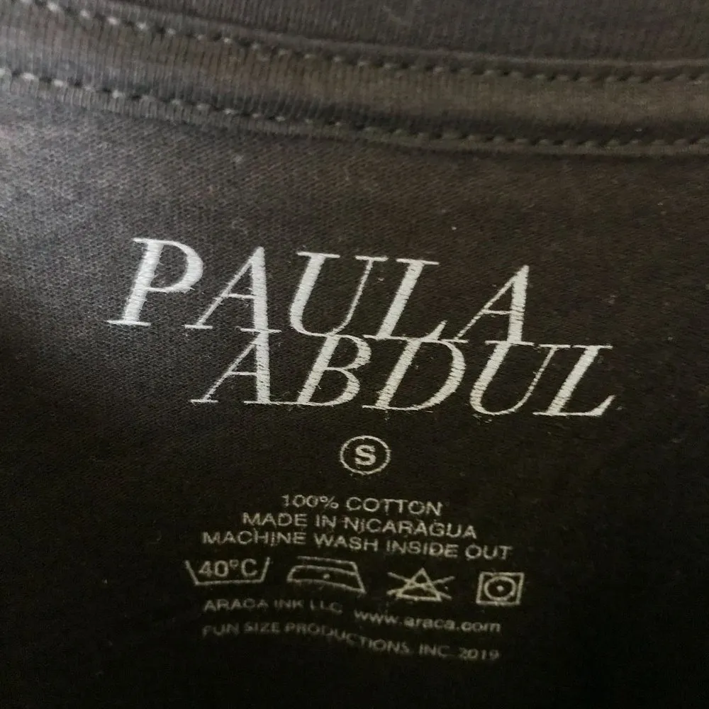 NWOT Paula Abdul Rap Tee Live In Vegas T Shirt Adult Small S Singer Tour - Image 4