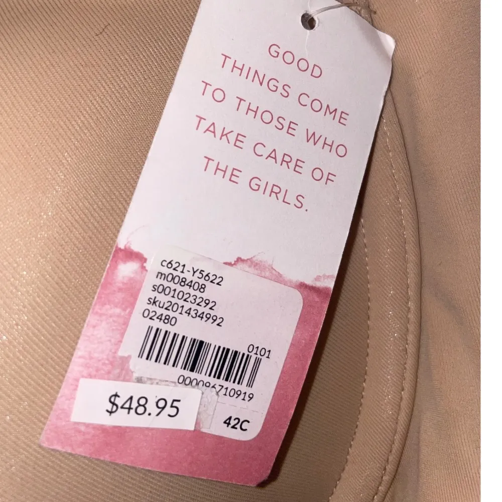 NWT Cacique nude lightly lined multi way bra size 42C - Image 2