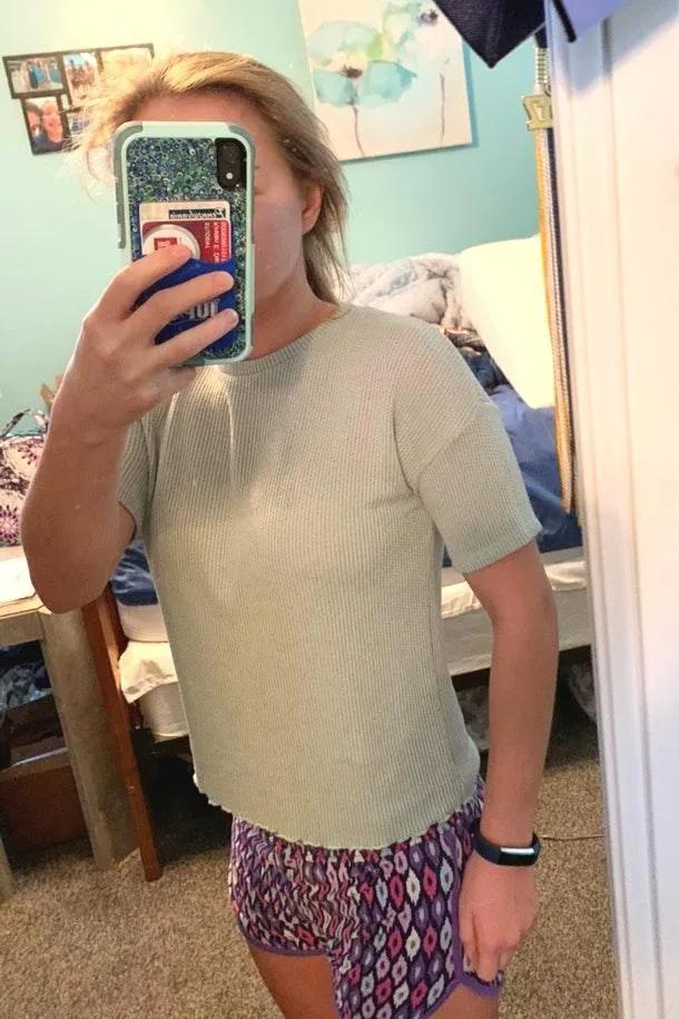 American Eagle Outfitters Soft Boxy Tee Teal - Image 2