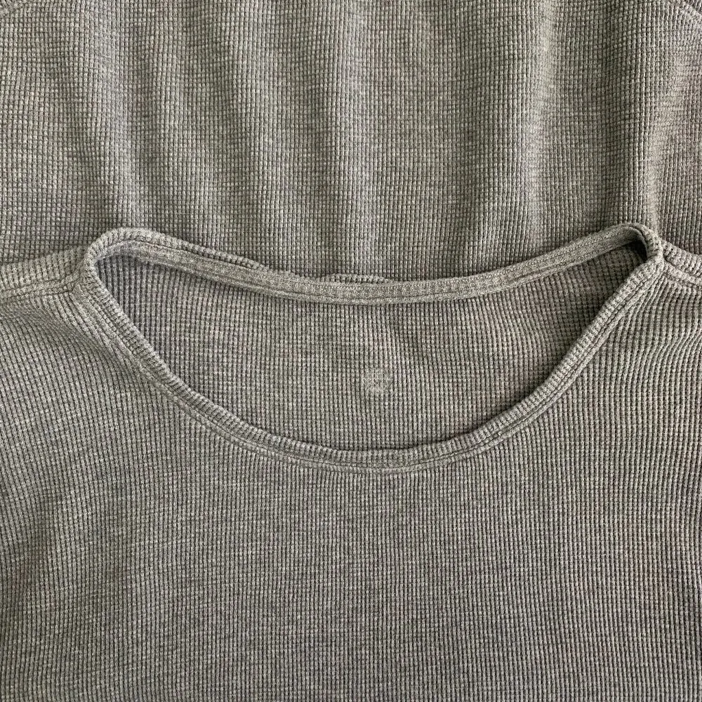 Lululemon Love Crew III *Waffle Heathered Core Medium Grey Size M - Image 7
