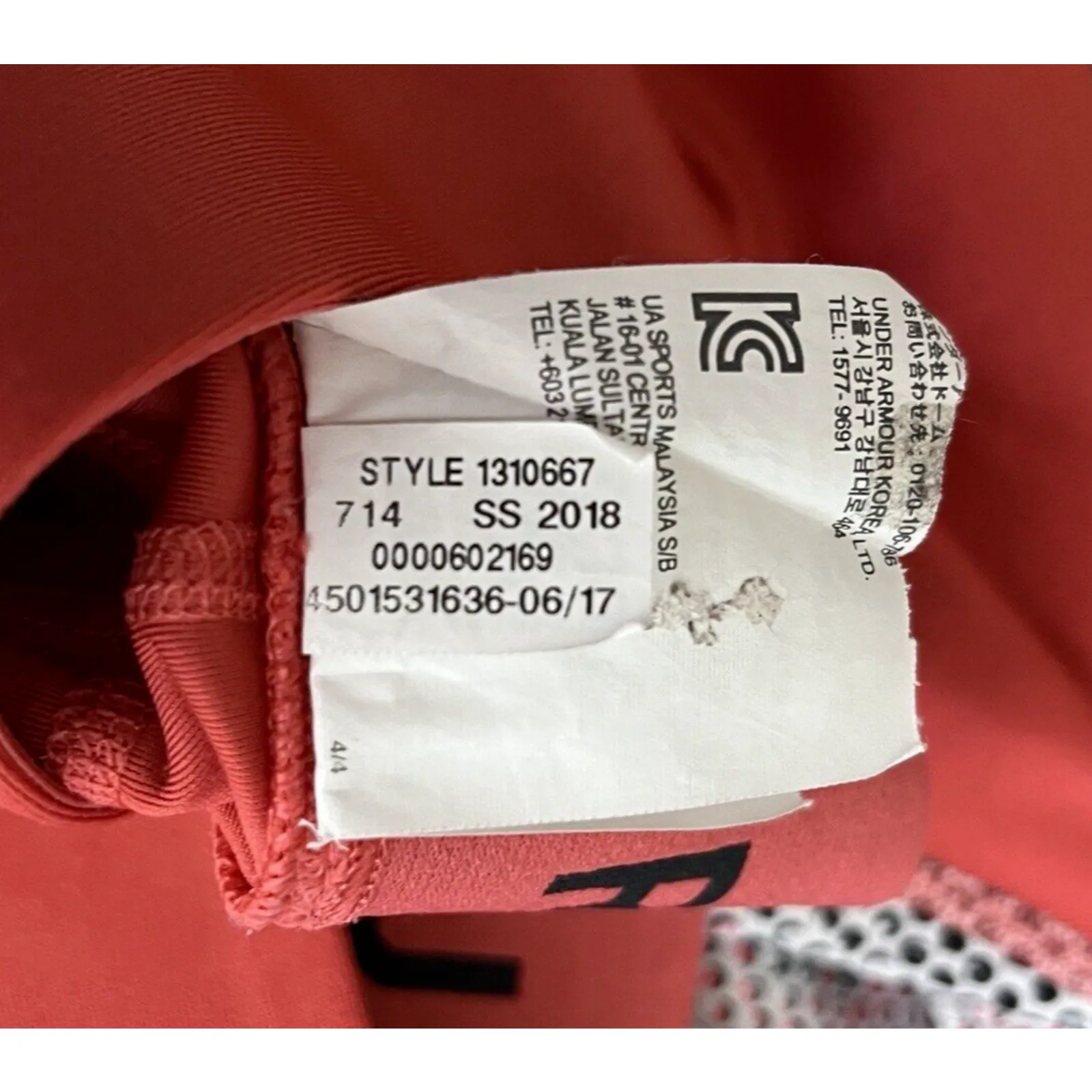 Under Armour Pants Women Small Coral Compression HeatGear Printed Capri Leggings - Image 6